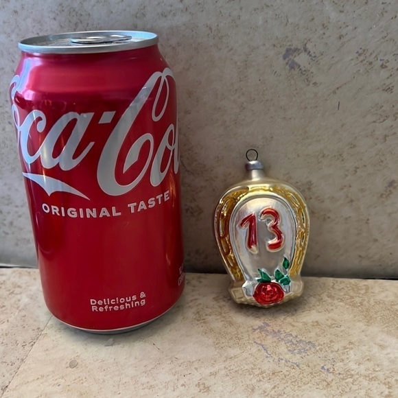 Inge-Glas of Germany Horseshoe Mouth Blown Christmas ornament - Picture 4 of 6